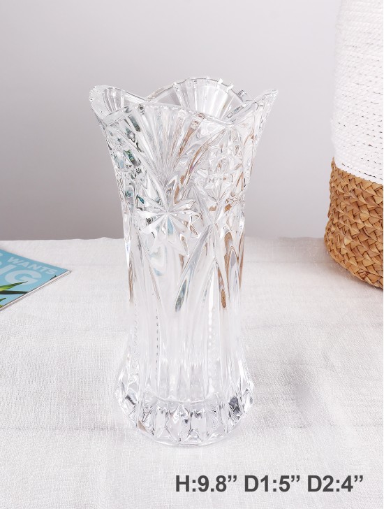 SCALLOP EDGE CUT VASE (PICKUP ONLY)